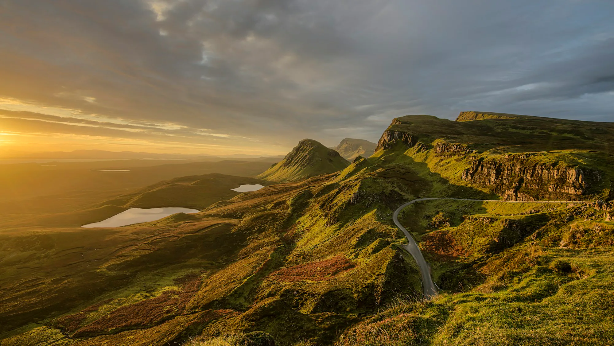 Green ridges and lochs of the Trotternish peninsula